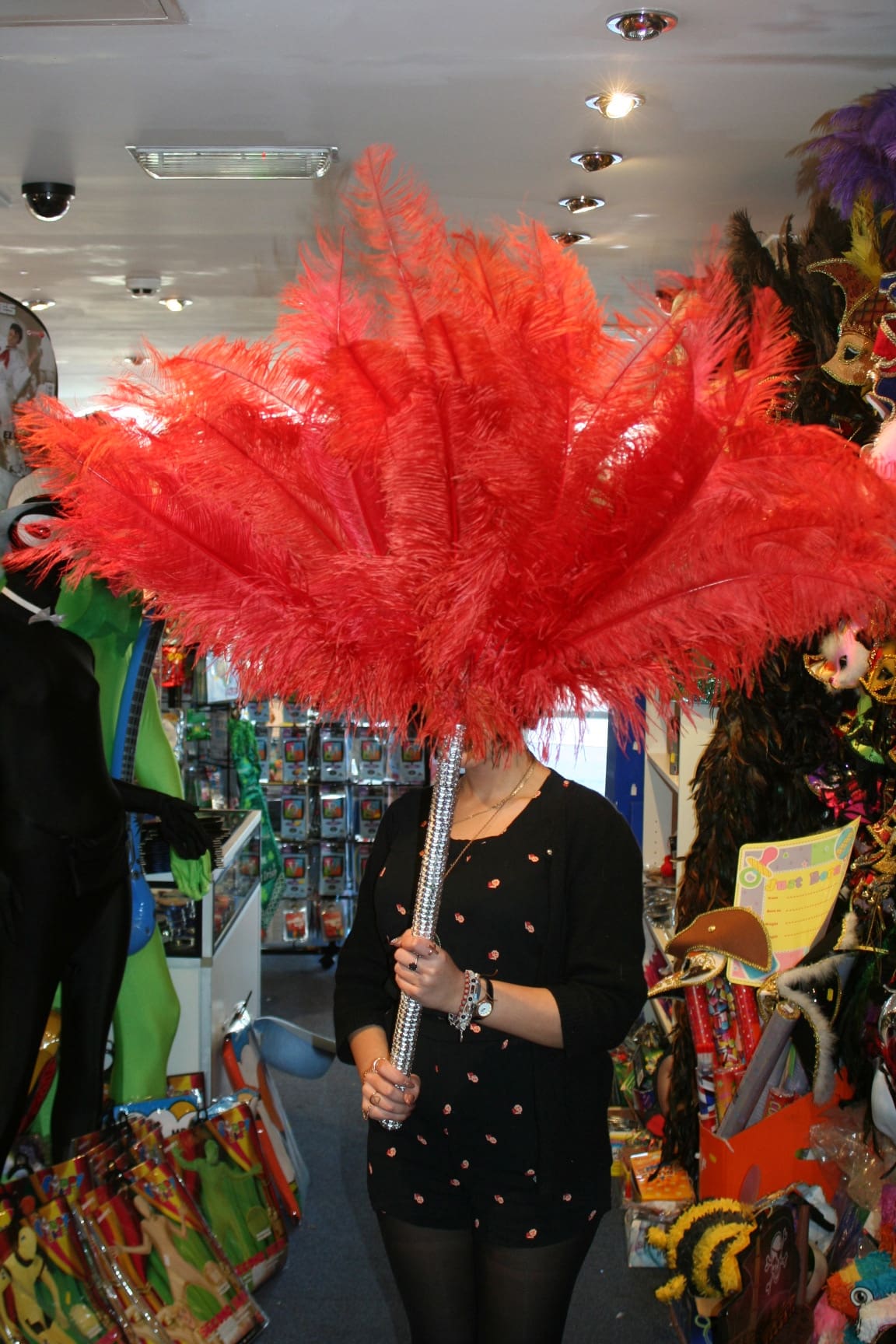 large Egyptian hand fan