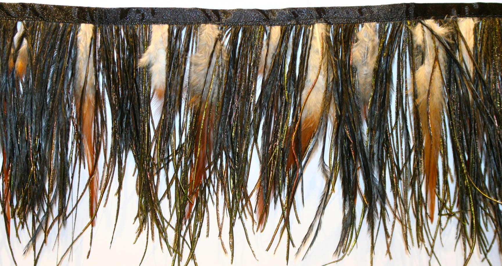 Mixed ostrich Feather Fringe hs90
