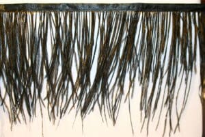 Ostrich feather floaty Fringe black