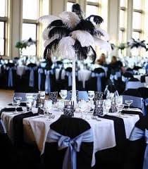 Ostrich Feather budget Centerpiece 20 feather