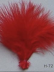 Red Ostrich Feathers  Plume