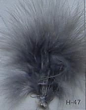 Silver Ostrich Feathers  Plume