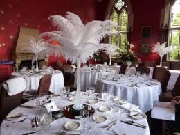 White Ostrich feather spadone